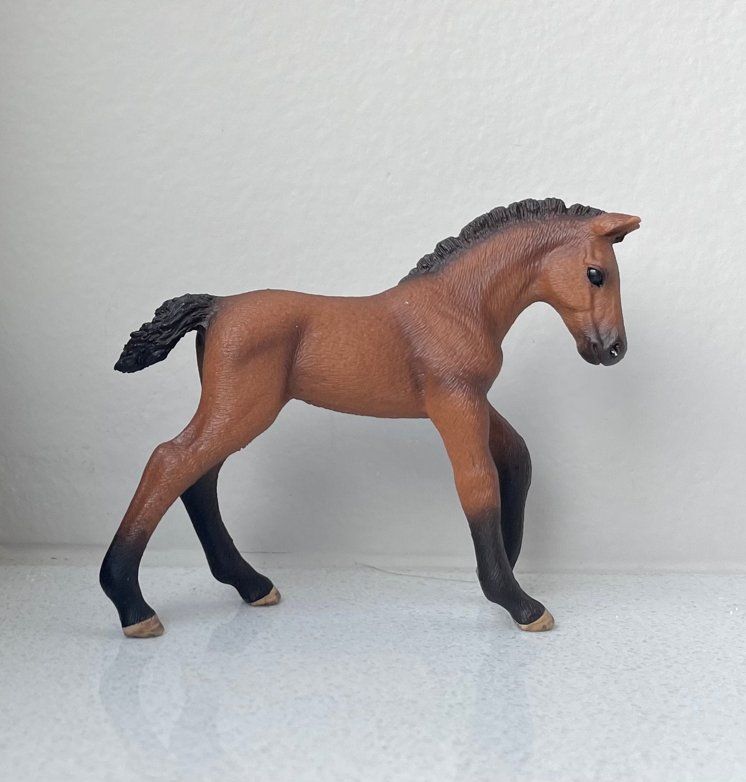Schleich exclusief tijdschrift veulen, Verzamelen, Dierenverzamelingen, Verzenden, Nieuw, Paard, Beeldje of Figuurtje