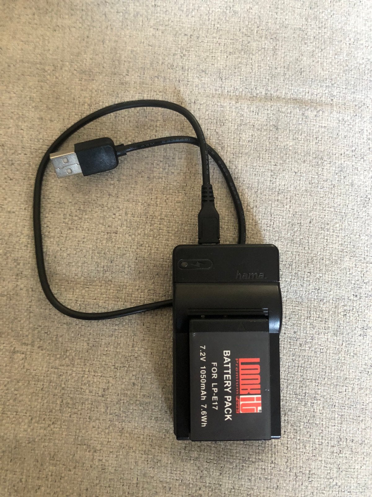 Accu batterij lader voor LP-E17 incl. 2 accu’s, Audio, Tv en Foto, Accu's en Batterijen, Ophalen of Verzenden, Zo goed als nieuw