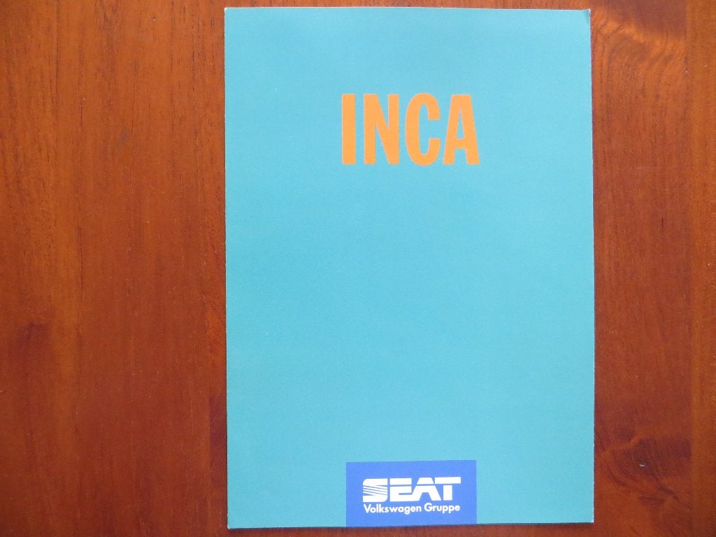 Seat Inca (aug. 1995), Ophalen of Verzenden, Nieuw, Overige merken