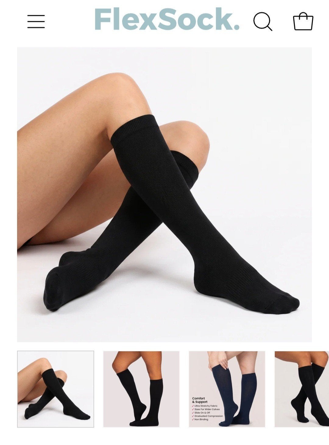 nieuwe compressie- steunkousen (Flexsock 2XL), Kleding | Dames, Sokken en Kousen, Sokken en Kniesokken, Overige kleuren, Flexsock