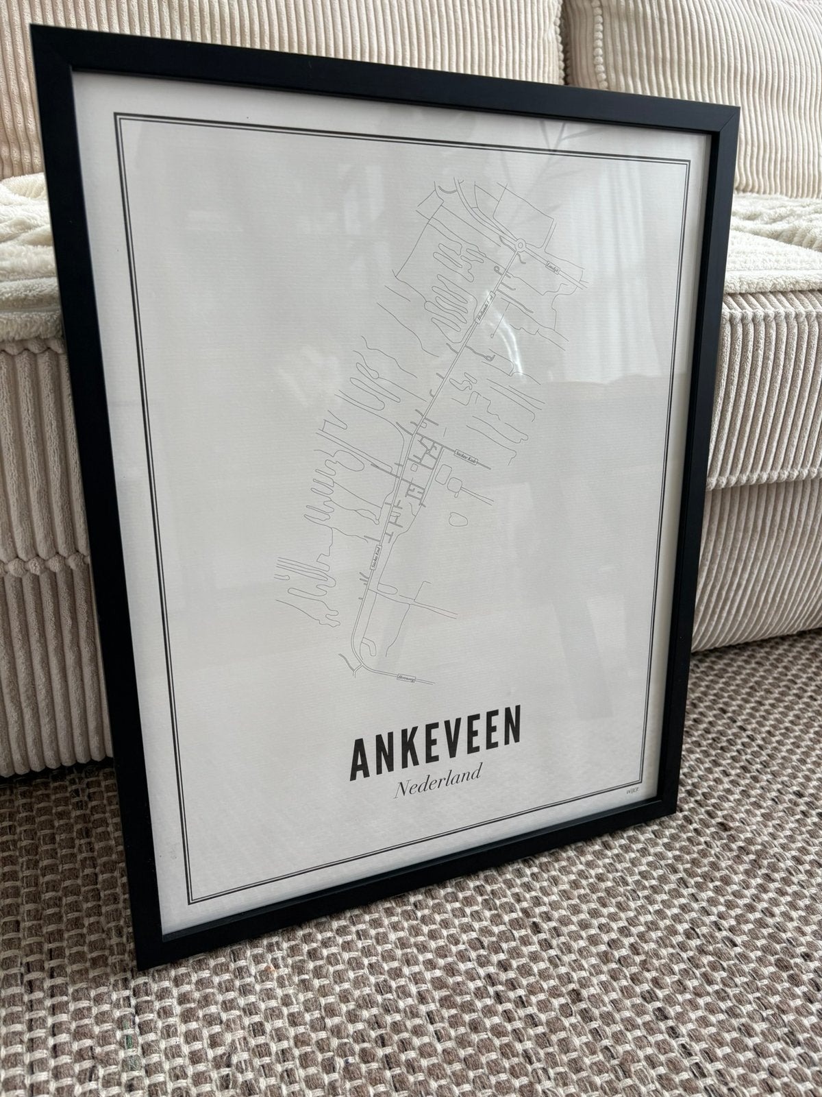 Wijck Ankeveen met lijst, Ophalen of Verzenden, Nieuw, Schilderij, Minder dan 50 cm