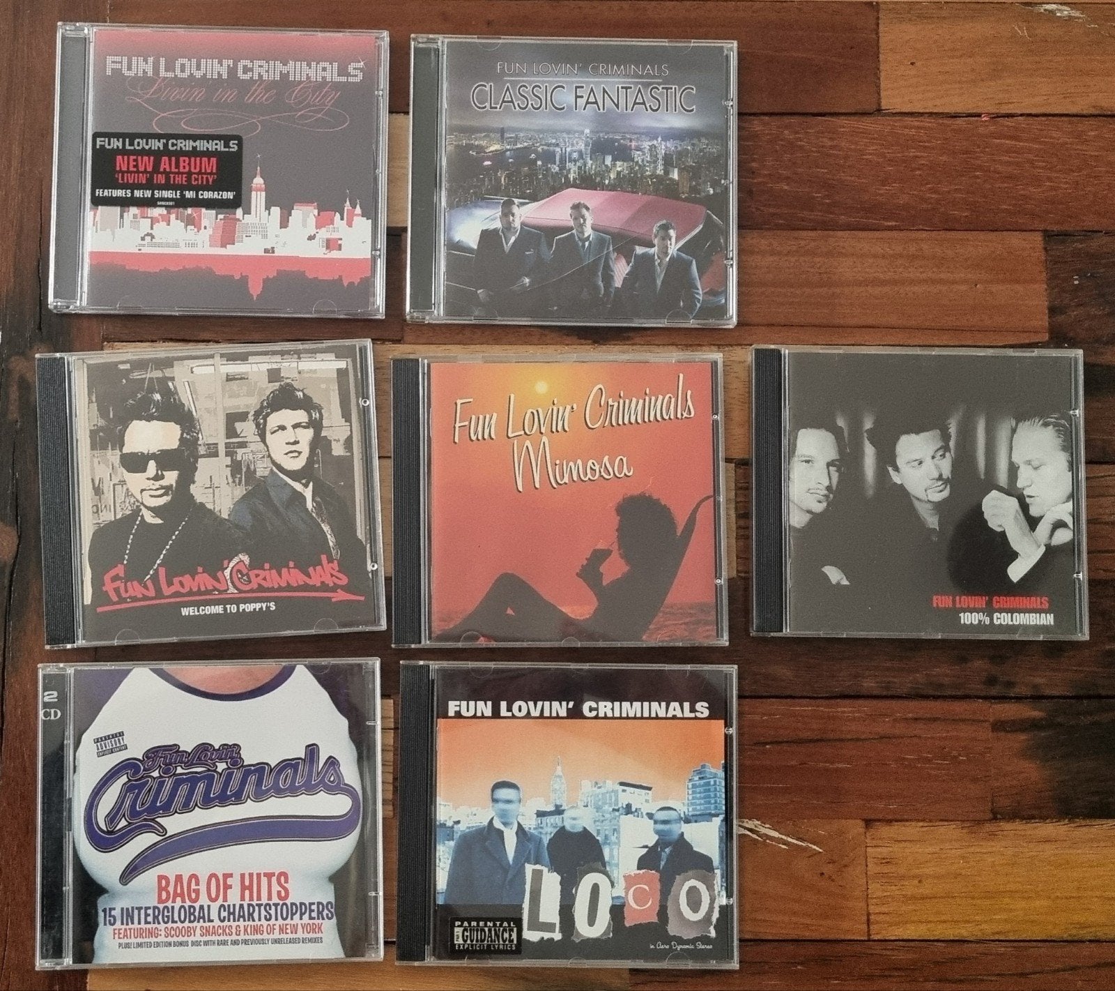 Fun Lovin' Criminals CD-collectie - 7 albums, Ophalen of Verzenden, Gebruikt, Album, Inclusief doosje