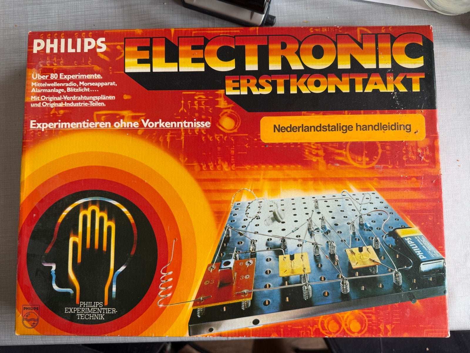 Philips Electronic Eerstkontakt Experimenteerdoos, Ophalen, Gebruikt