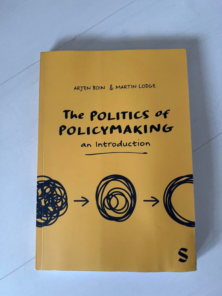 The Politics of Policymaking - Arjen Boin & Martin Lodge, Gelezen, Ophalen of Verzenden, Politiek en Staatkunde, Wereld