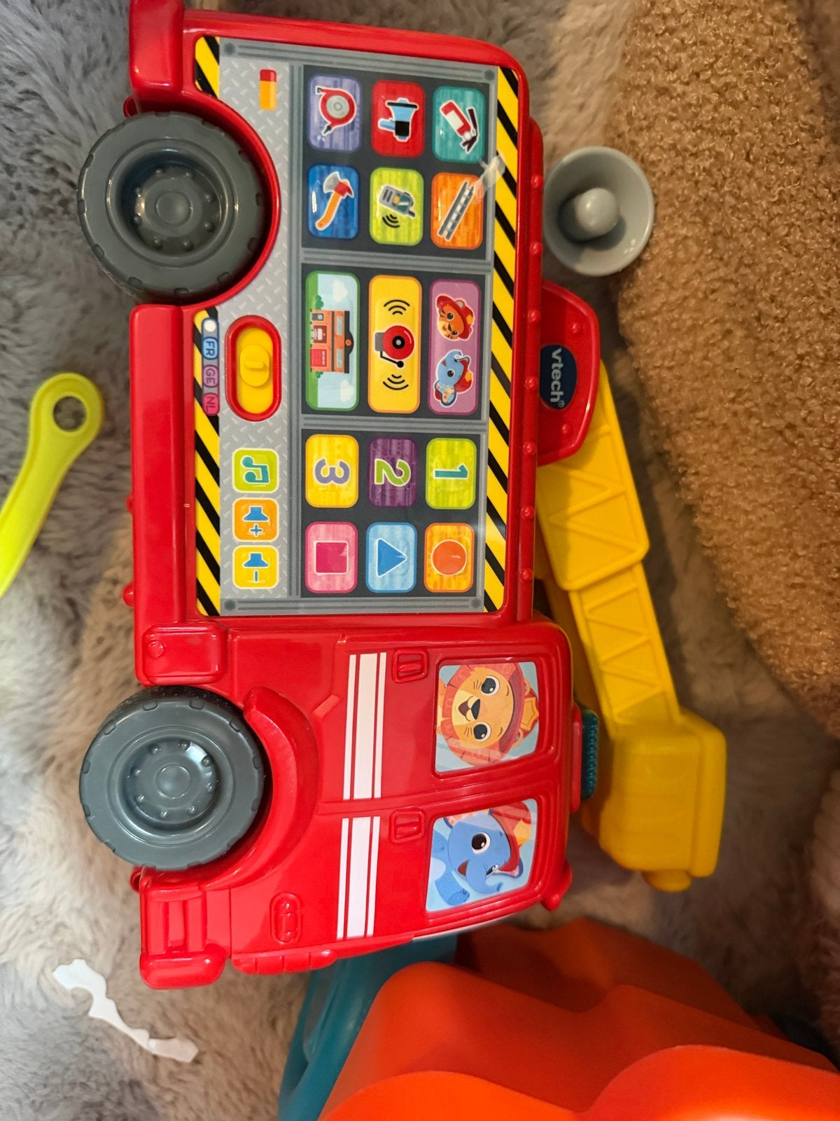 VTech Brandweerauto met Geluid en Muziekjes, Ophalen of Verzenden, Gebruikt, Met geluid