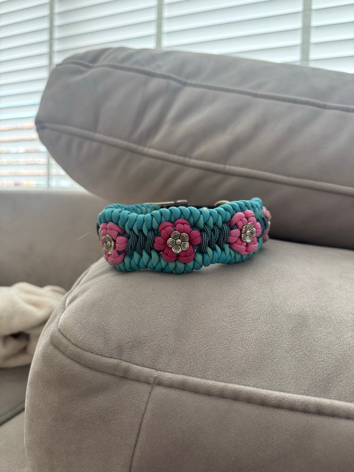 Paracord halsband, Ophalen of Verzenden, Handgemaakt, Gebruikt