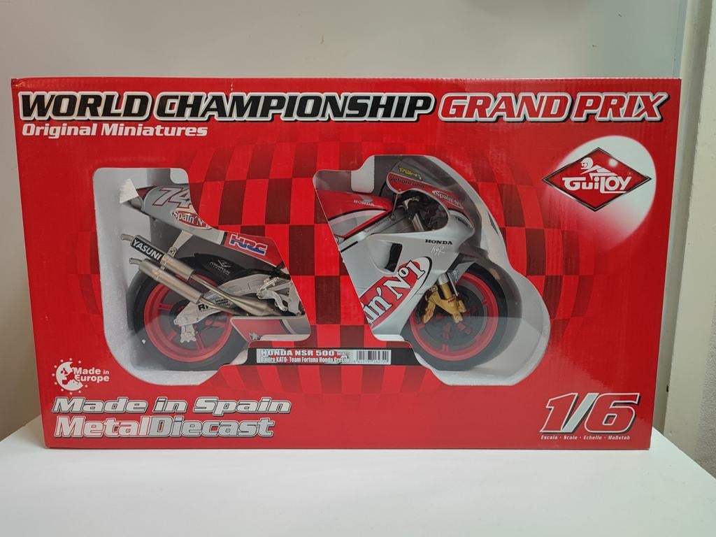 Guiloy:DieCast: Honda NSR500 - Daijiro Kato - schaal 1/6, Verzenden, Nieuw, 1:5 t/m 1:8, Motor