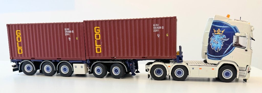 Sneepels Scania Container oplegger, Verzenden, Zo goed als nieuw, Overige typen, Tekno