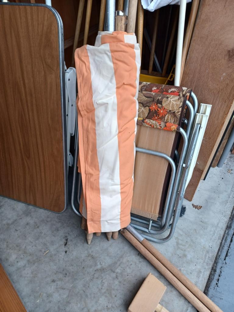 Vintage windscherm jaren 60, Ophalen, Campingstoel