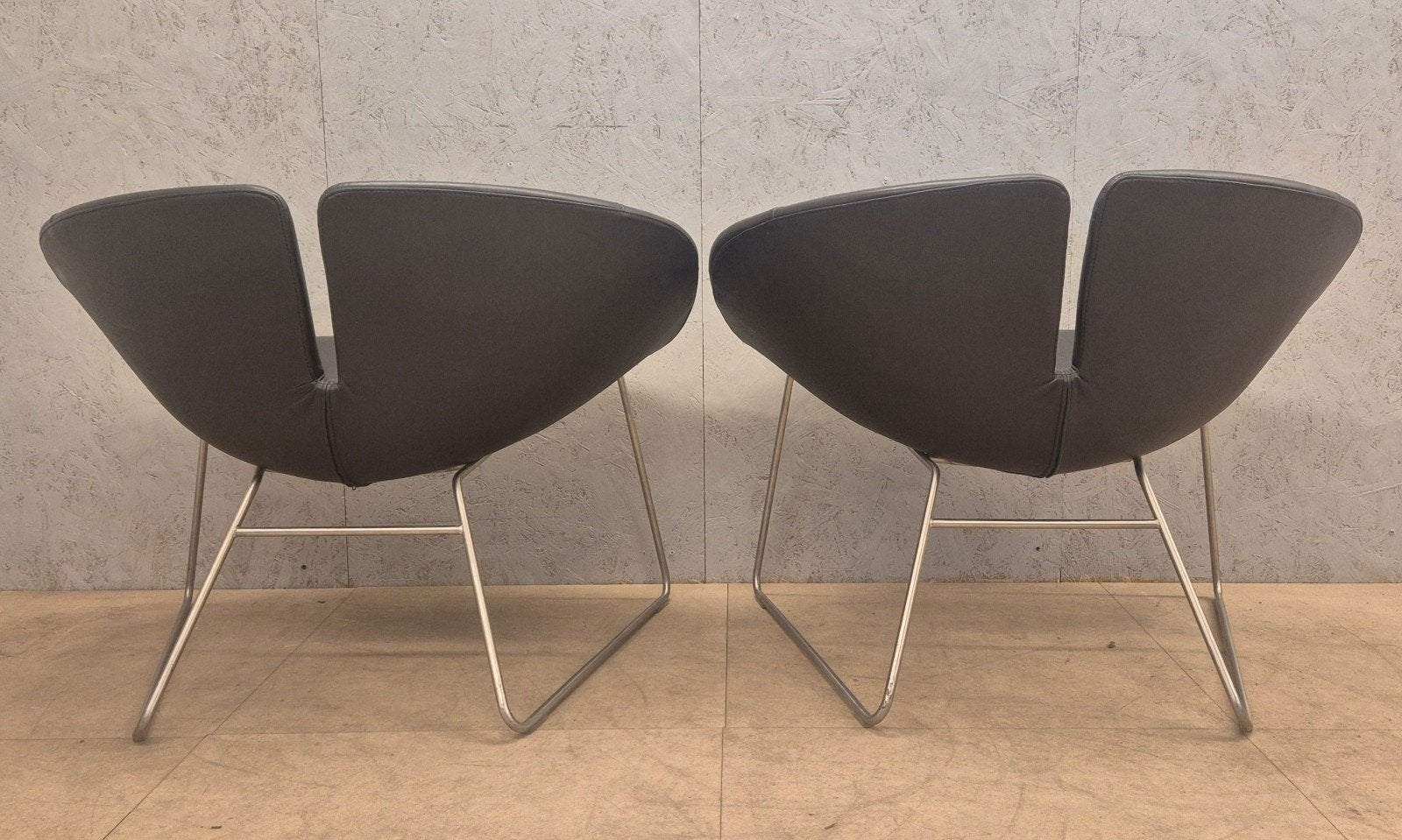 2x Moroso Fjord design fauteuils – Patricia Urquiola, Ophalen, Gebruikt, Twee, Zwart