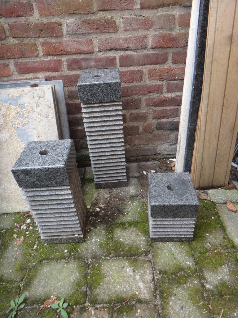 T.K. compleet waterornament, natuursteen., Ophalen, Gebruikt, Hardsteen, Waterornament