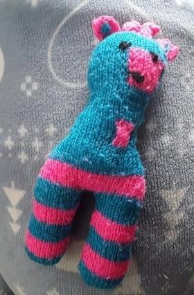 Knuffelpopje giraf / giraffe, Ophalen of Verzenden, Gebruikt, Overige typen