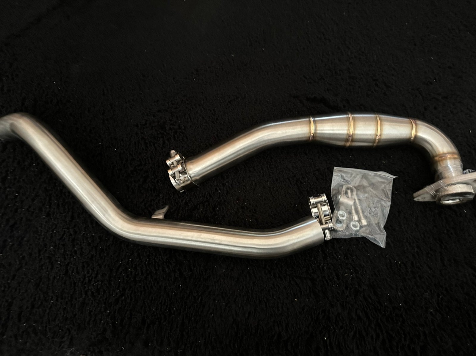 Akrapovic voorbocht rvs uitlaat systeem honda x adv 750, Ophalen of Verzenden