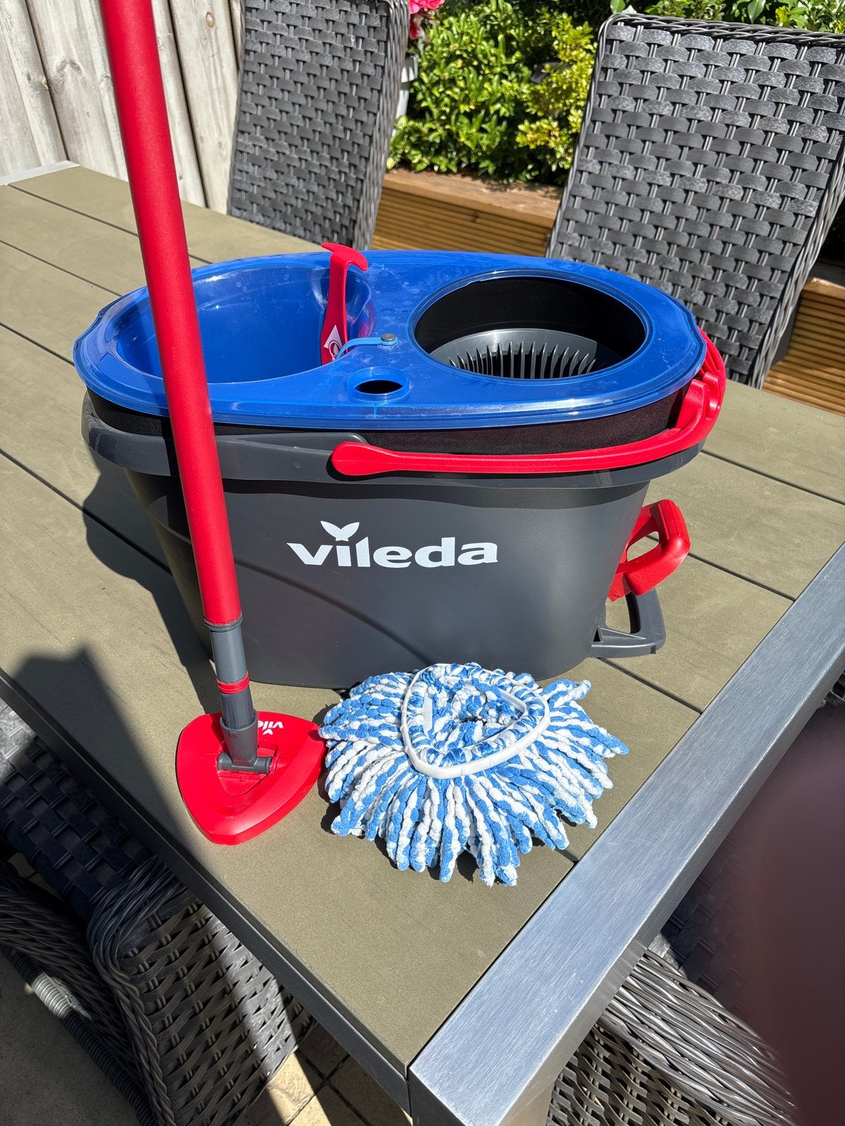 Vileda H2prO Spin Mop & Emmersysteem, Ophalen, Dweilemmer, -bak, of -wagen