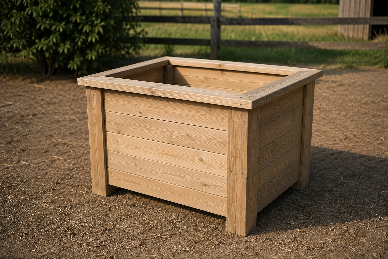 Houten hooibak / slowfeeder op aanvraag, Ophalen, Nieuw