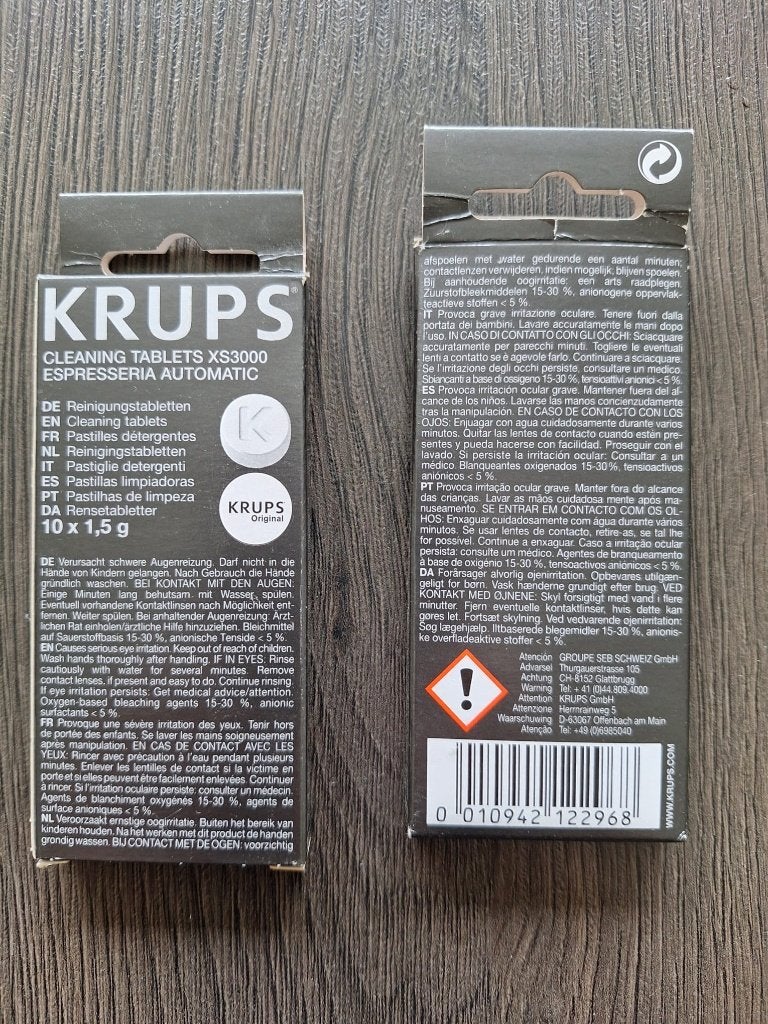 Krups XS3000 reinigingstabletten 15 stuks, Ophalen, Overige typen, Nieuw, Krups