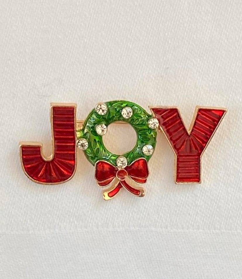 Joy kerstbroche kerst, Ophalen of Verzenden, Zo goed als nieuw
