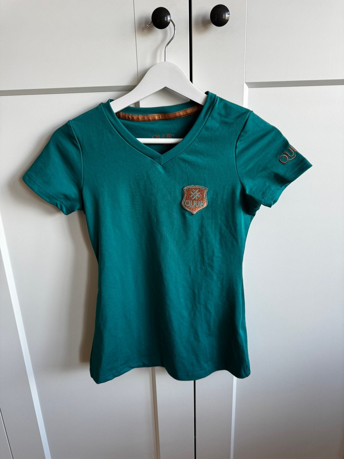 T-shirt Quur, turquoise, maat xxs, Dieren en Toebehoren, Ophalen of Verzenden, Zo goed als nieuw, Dressuur, Bovenkleding