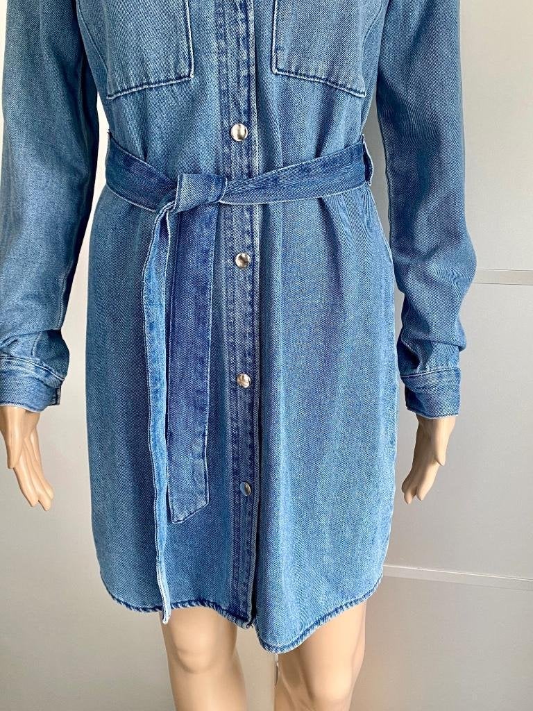 i662 spijkerjurk jurk maat 36=S jeans lang jasje blazer, Kleding | Dames, Blauw, Ophalen of Verzenden, Zo goed als nieuw, Maat 36 (S)