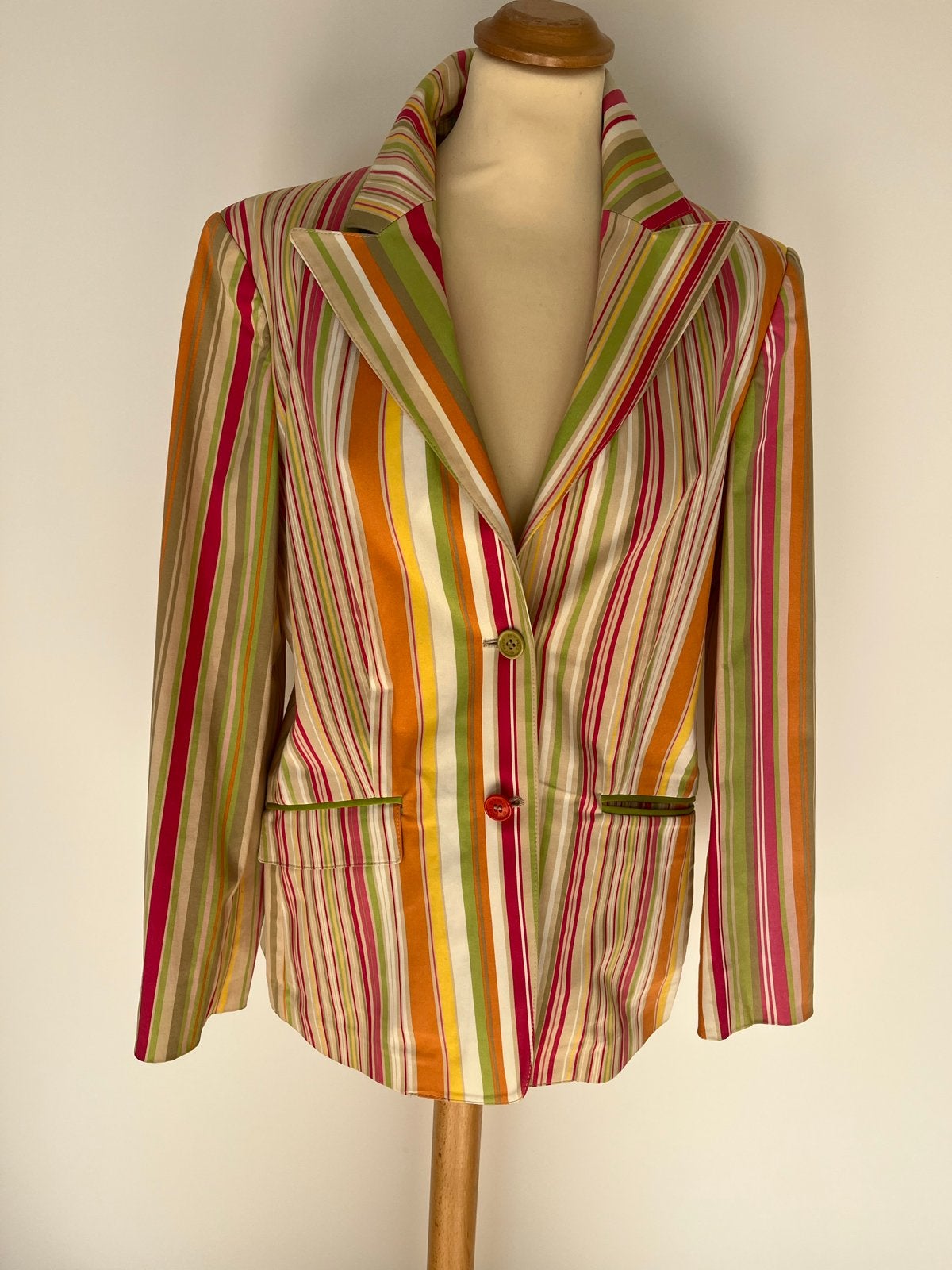 Etro Milano gestreept jasje - Maat 42/44 (L), Meerkleurig, Maat 42/44 (L), Ophalen of Verzenden, Jasje