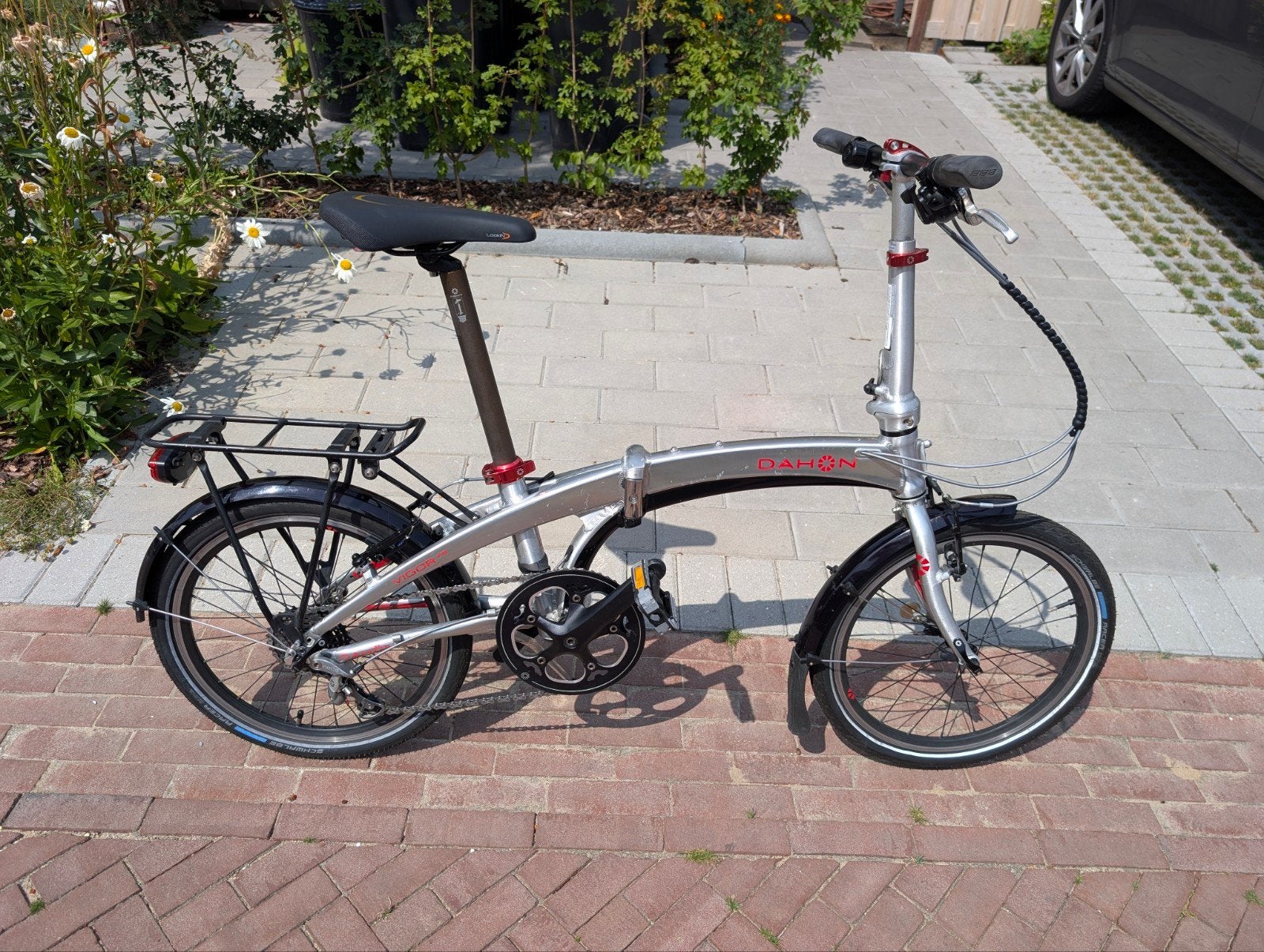 Dahon Vigor P9  vouwfiets, Ophalen, 20 inch of meer, Gebruikt, Velgrem