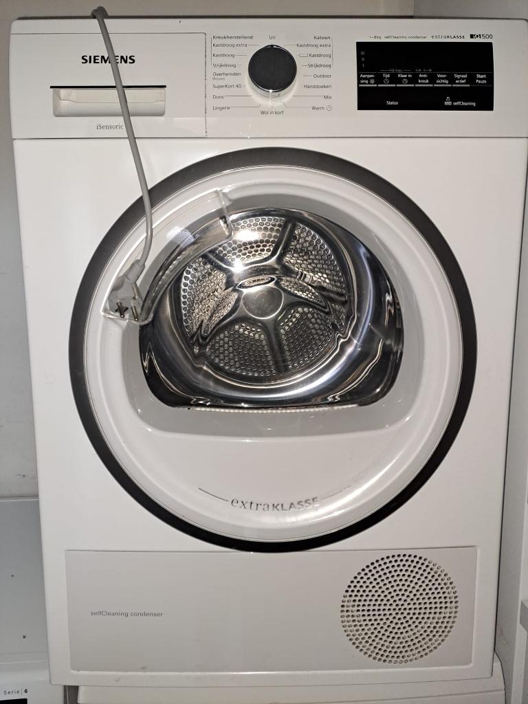 Siemsens Droger iQ500 extra klasse, Witgoed en Apparatuur, Wasdrogers, Ophalen, 6 tot 8 kg, Gebruikt, Minder dan 85 cm