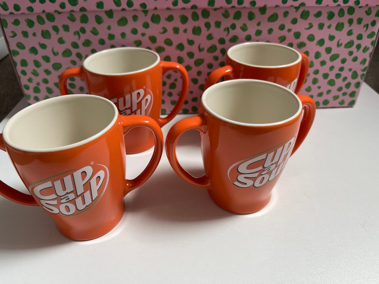 Nieuwe Oranje Cup a Soup Bekers (set van 4), Overige typen, Ophalen, Nieuw, Oranje