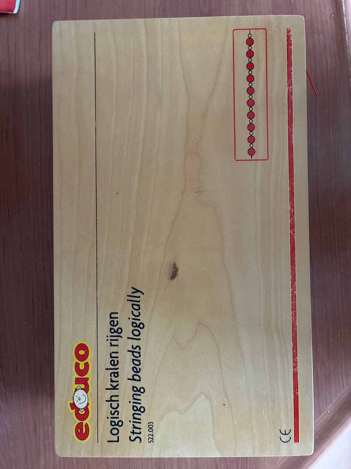 Educo Logisch Kralen Rijgen Houten Educatief Speelgoed, Ophalen, Gebruikt, Puzzelen