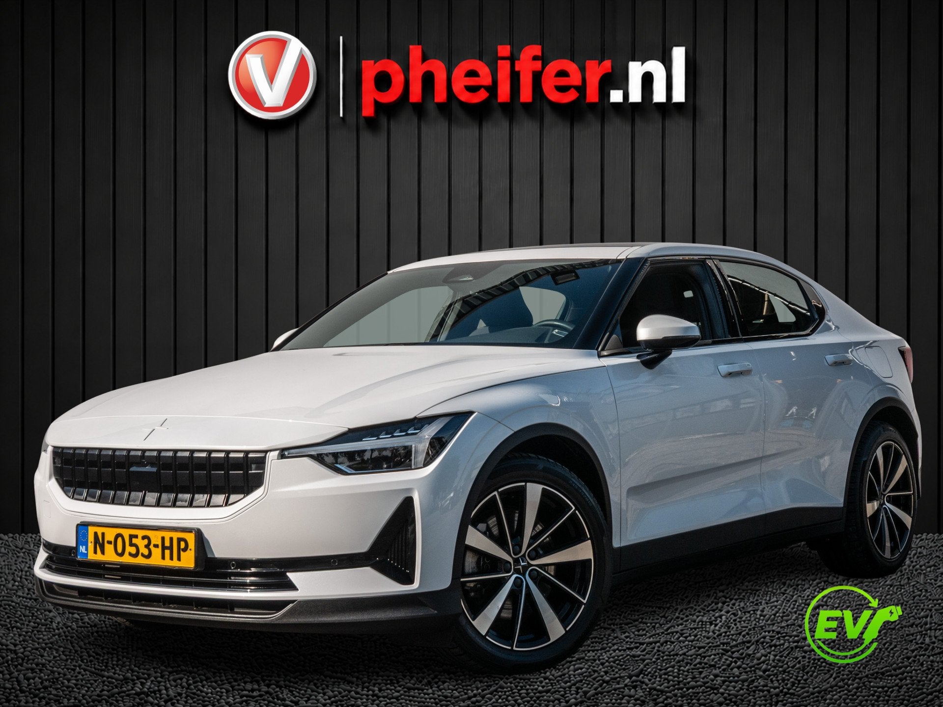Polestar 2 Long Range Single Motor 78 kWh SOH 90% Trekhaak/, Auto's, Polestar 2, Stof, Gebruikt, Zwart