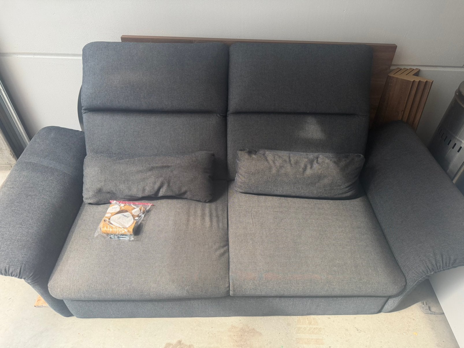 Bank- losse fauteuil, salontafel, eetkamer tafel & 4 stoelen, Huis en Inrichting, Ophalen, Zo goed als nieuw, 4 tot 6 stoelen