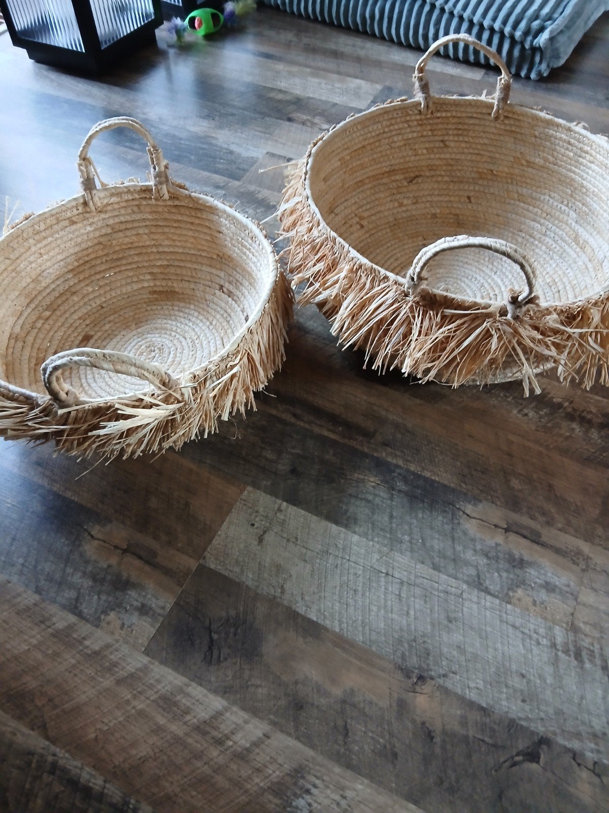 Manden, Ophalen, Met handvatten, Mand, Rond