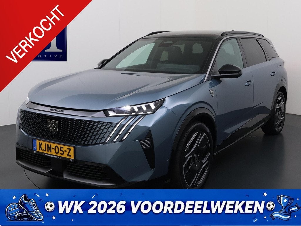 Peugeot e-5008 GT 73 kWh 7p VAN: 45.900,- VOOR: 41.440,- UW, Auto's, Peugeot, Gebruikt, 213 pk, 7 stoelen, Lichtsensor