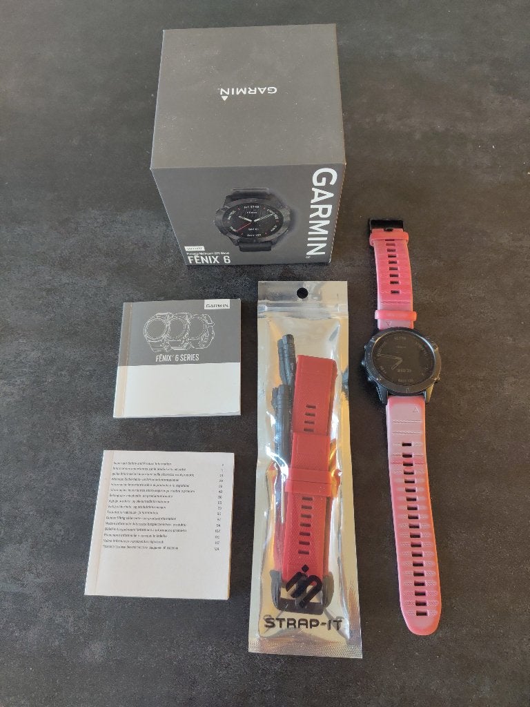 Garmin Fenix 6 Sapphire, Ophalen of Verzenden, Waterdicht, Hoogte, Gebruikt