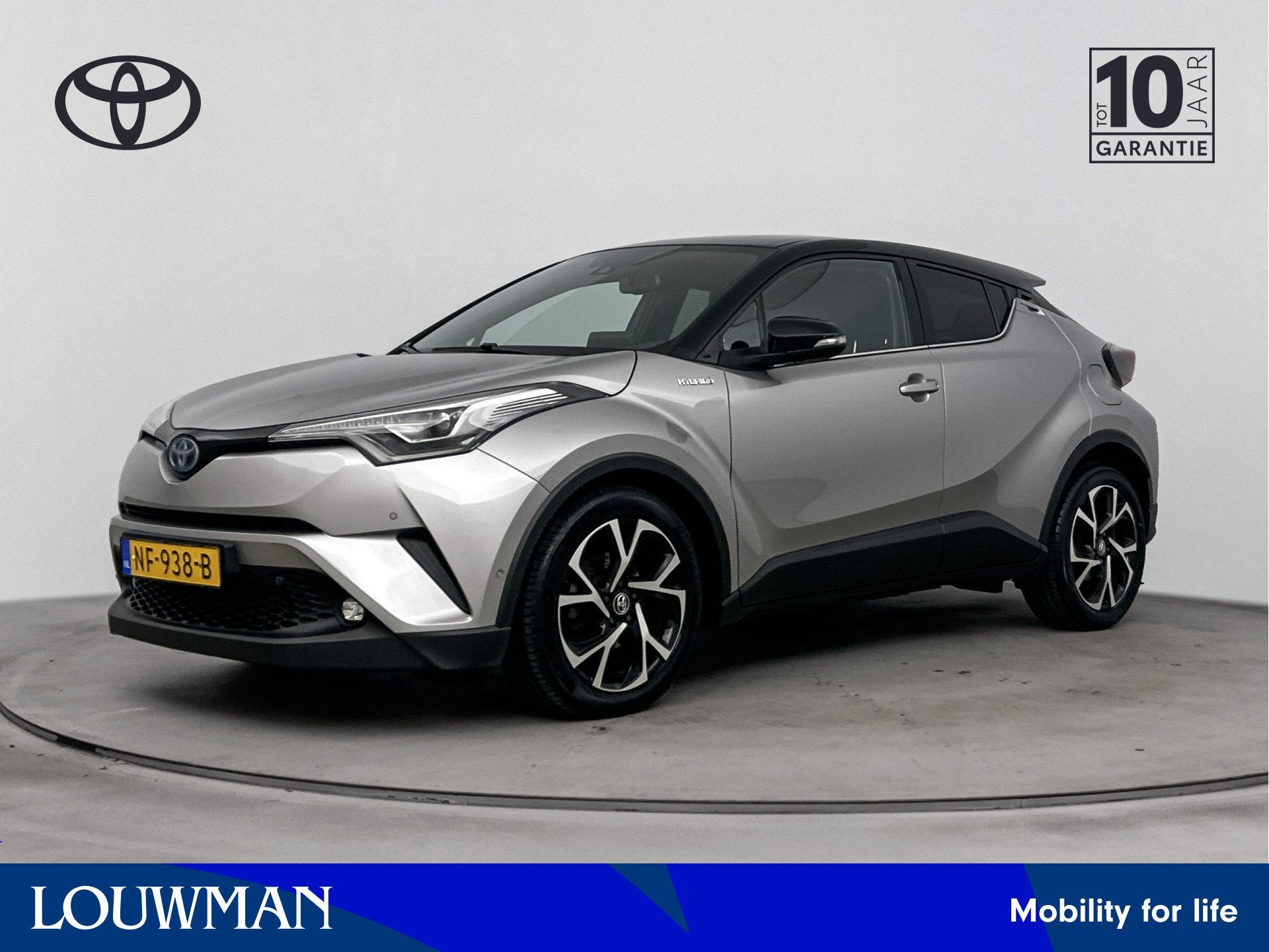 Toyota C-HR 1.8 Hybrid Bi-Tone Plus | Parkeersensoren V+A |, 12 maanden, Stof, 4 cilinders, 122 pk