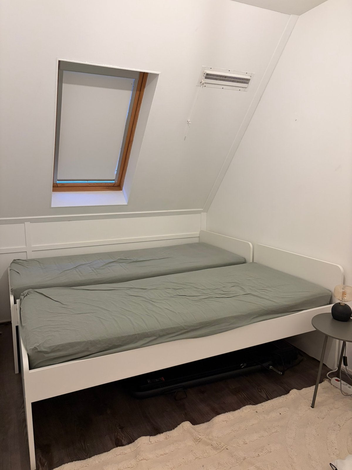 2x Eenpersoonsbed, Ophalen, Gebruikt, 90 cm, Eenpersoons