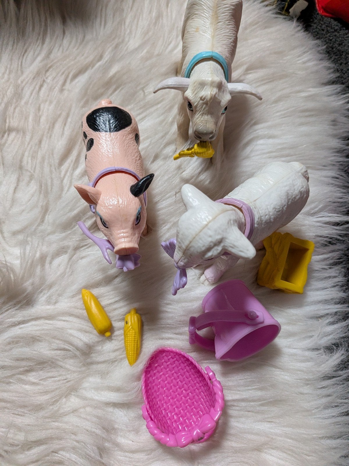 Vintage Barbie boerderijdieren met magneet speelset met acc, Ophalen of Verzenden, Zo goed als nieuw