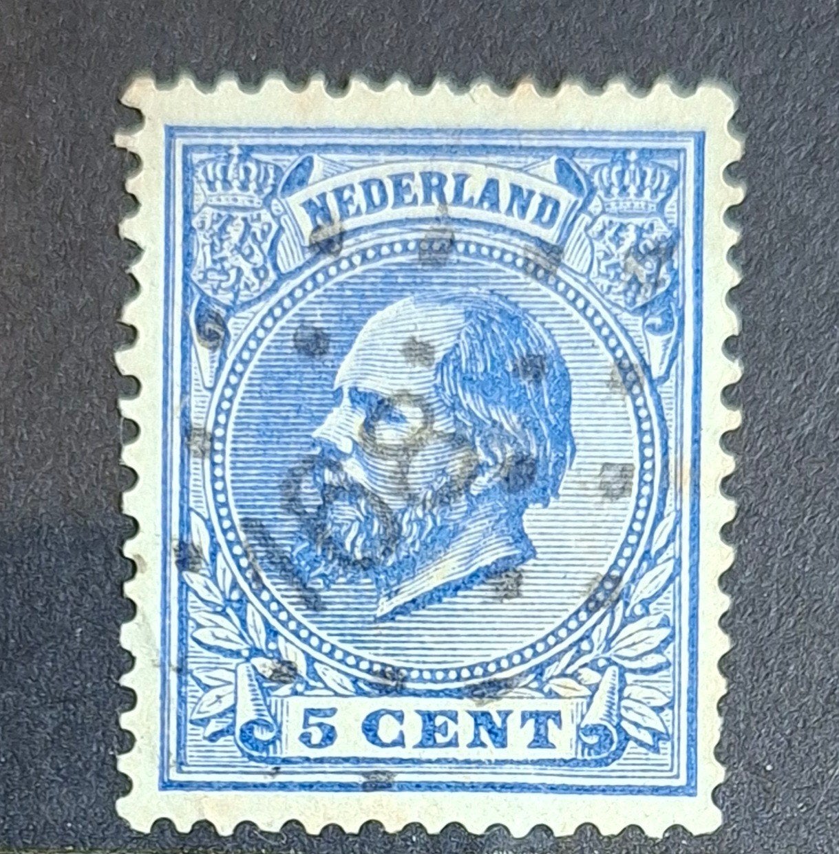 puntstempel zegel nr 168 Rhenen, Postzegels en Munten, Ophalen of Verzenden