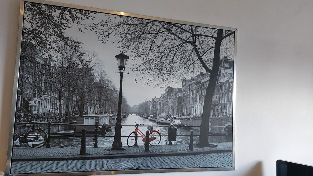 IKEA schilderij Amsterdam, Huis en Inrichting, Woonaccessoires | Schilderijen, Tekeningen en Foto's, 125 cm of meer, Ophalen of Verzenden