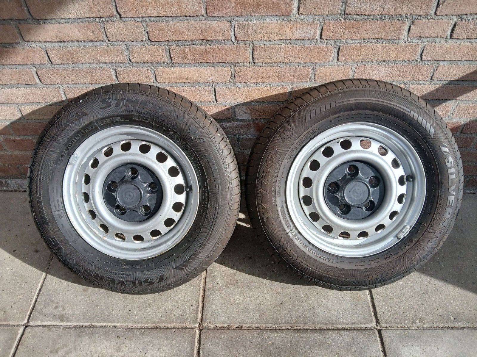 Kip Kompakt wielen met banden 5 x 112, 4.5J x13, ET30, Ophalen, Gebruikt