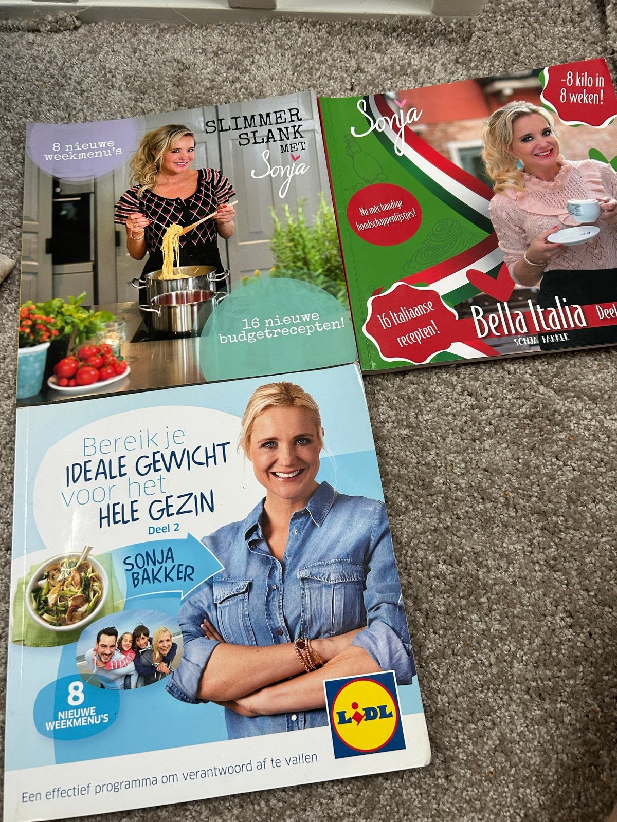 Sonja Bakker kookboeken set: Gezond en Slank Koken, Boeken, Hoofdgerechten, Ophalen of Verzenden, Gezond koken, Italië