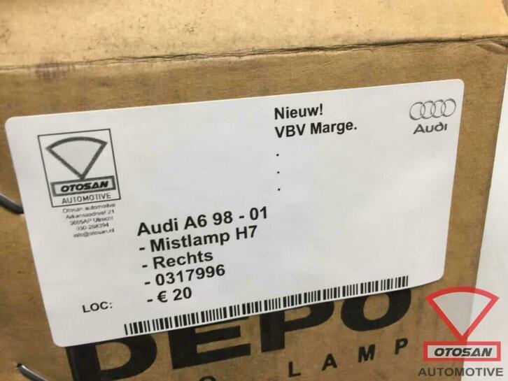 audi a6 1998 2001 mistlamp nieuw! rechts 0317996, AUDI AG, Kundenbetreuung@audi.de, Nieuw, Auto-Union-Strasse 1
85045  Ingolstadt, DE