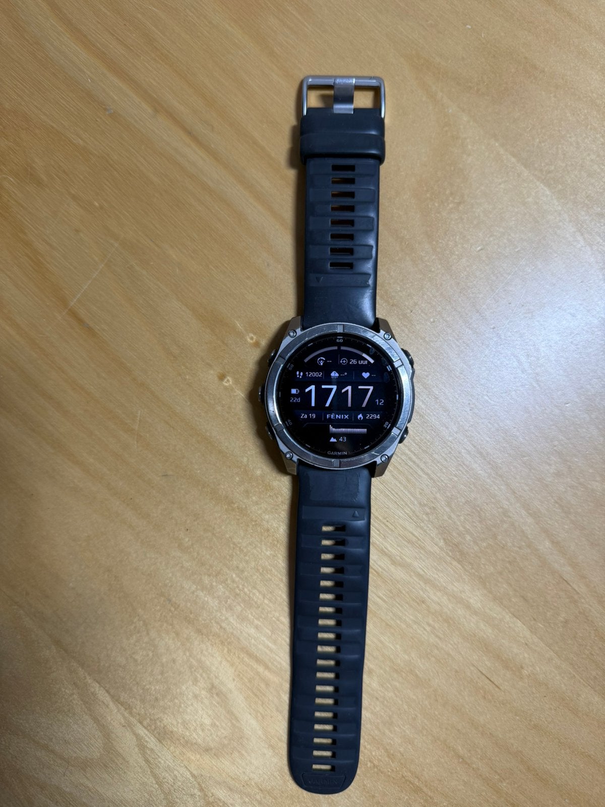 Horloge garmin fenix 8., Sieraden, Tassen en Uiterlijk, Zwart, Ophalen of Verzenden, Zo goed als nieuw, Waterdicht