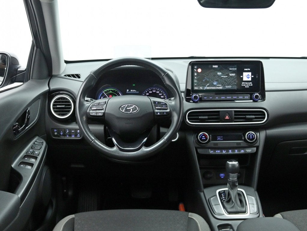 Hyundai KONA 1.6 GDI HEV Fashion | Trekhaak | 1e Eigenaar!, Auto's, Automaat, Stof, Zwart, Origineel Nederlands
