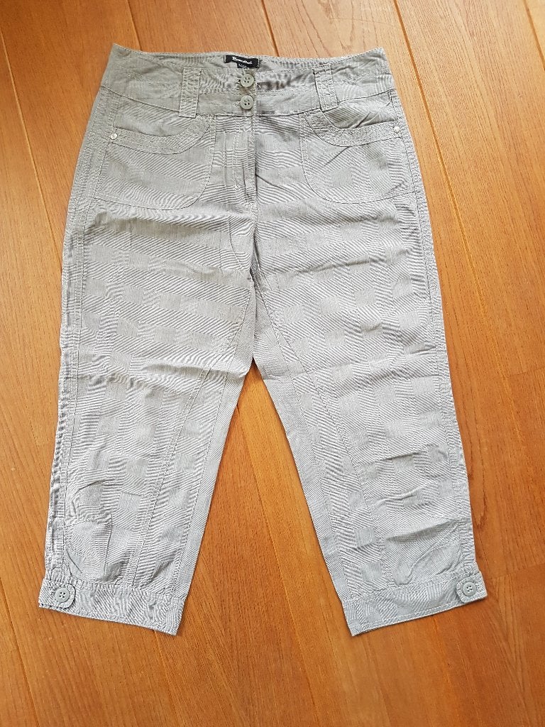 Grijze geruite 3/4 broek, Brandtex, maat 38, Maat 38/40 (M), Nieuw, Ophalen of Verzenden, Driekwart