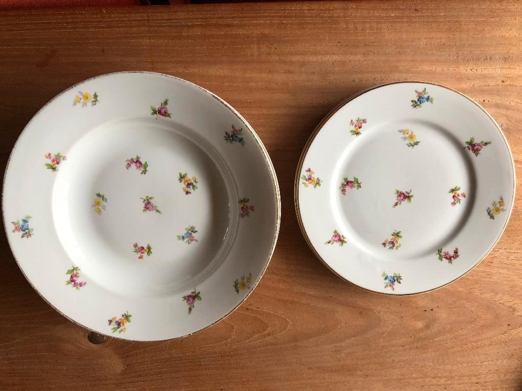 5 borden Cerabel Porcelaine de Baudour - made in Belgium, Antiek en Kunst, Ophalen of Verzenden