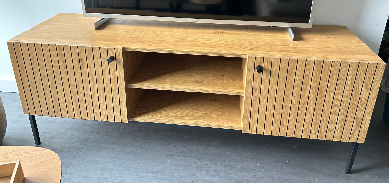 Tv meubel, Ophalen, 100 tot 150 cm, Zo goed als nieuw, Minder dan 100 cm