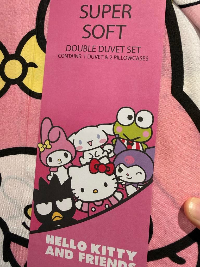 Dekbedovertrek Hello Kitty 200x200 Nieuw ( ophalen), Ophalen, Dekbedovertrek, Roze, Nieuw