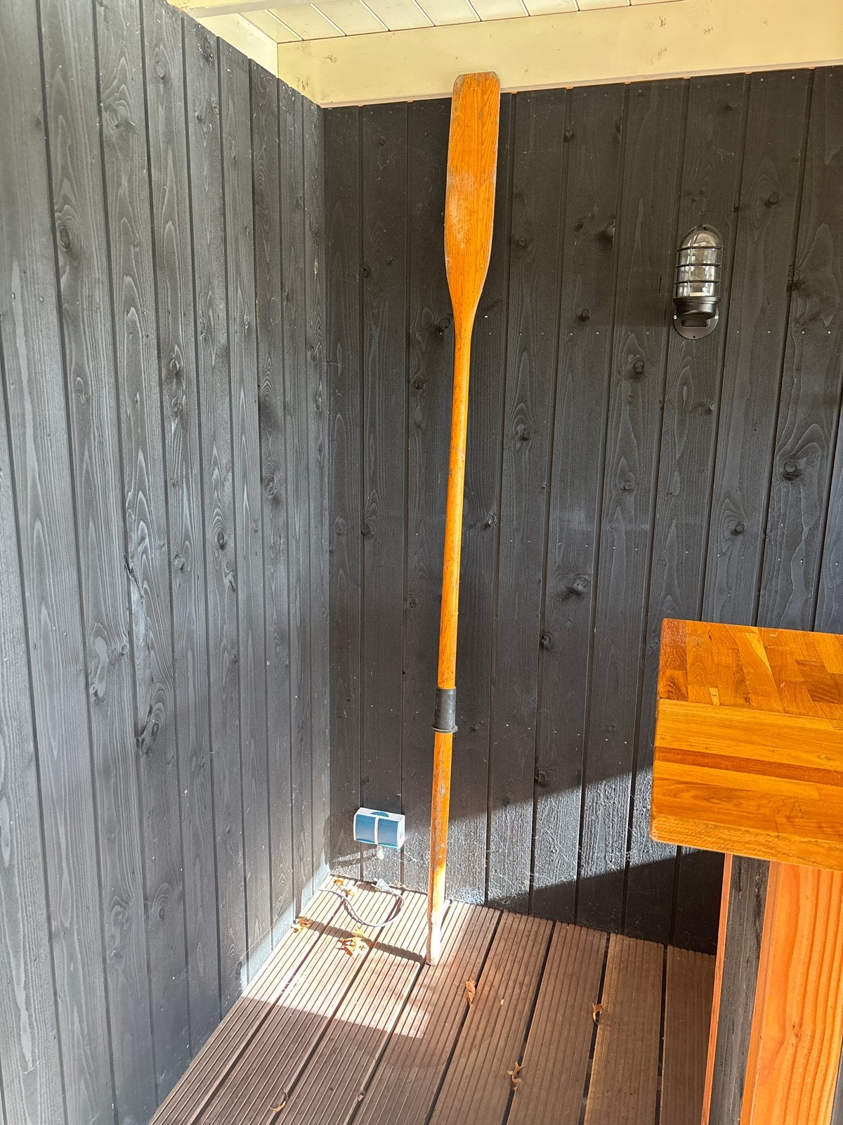 Roeispaan decoratie / lamp, Ophalen, Gebruikt