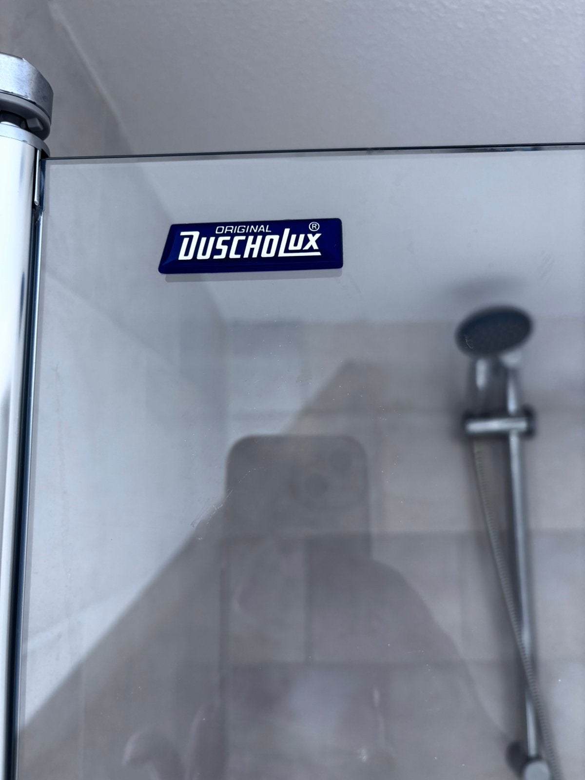 Douchedeur duscholux, Doe-het-zelf en Verbouw, Ophalen, Gebruikt, Chroom, Douche