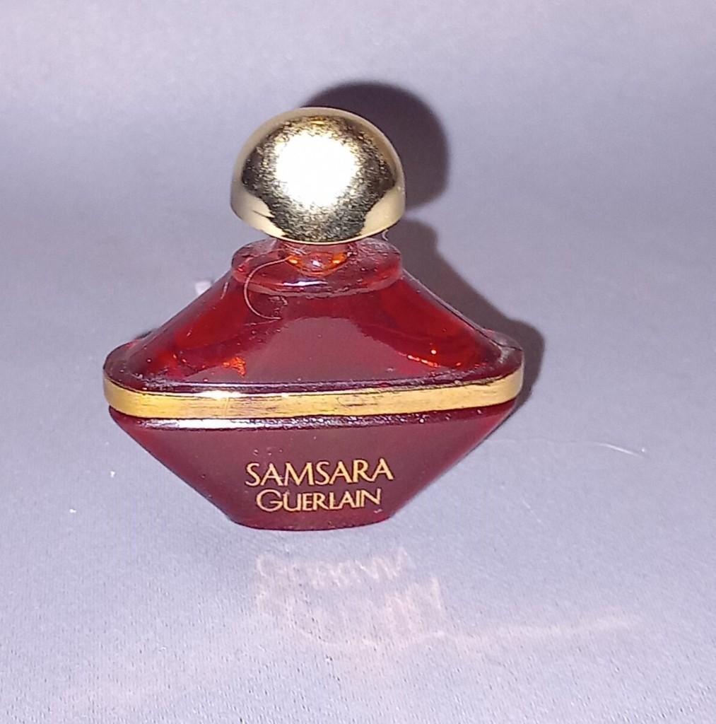 Luxe parfum mini - Guerlain samsara, Verzamelen, Parfumverzamelingen, Ophalen of Verzenden, Zo goed als nieuw, Miniatuur, Gevuld